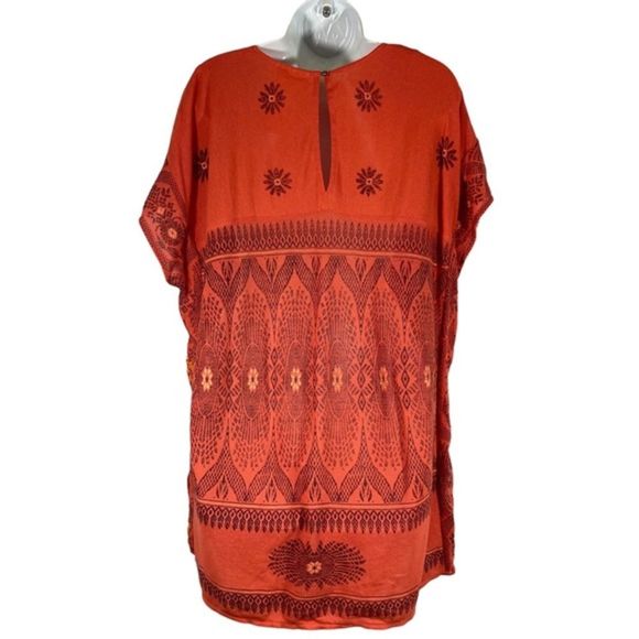 New Romantics FP Size Small Byzantine Dreams Tunic Top Coral Knitted Oversize - Picture 11 of 14